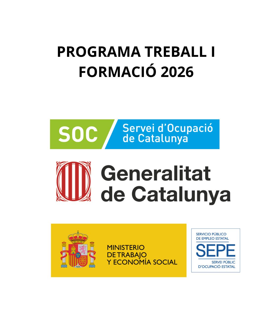Copons participa en el programa Treball i Formació 2026