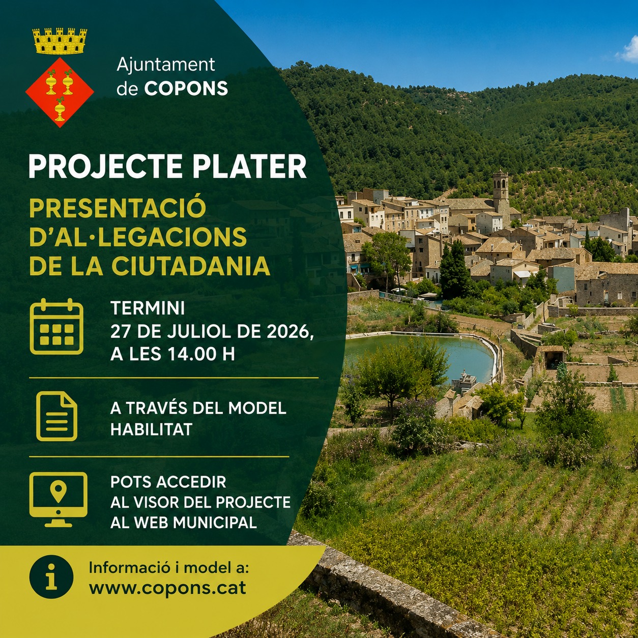 Projecte Plater- Presentació d’al·legacions de la ciutadania
